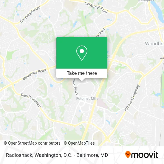 Radioshack map