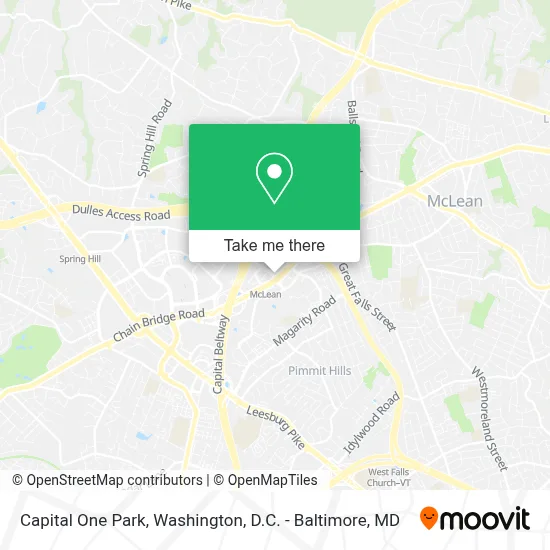 Capital One Park map