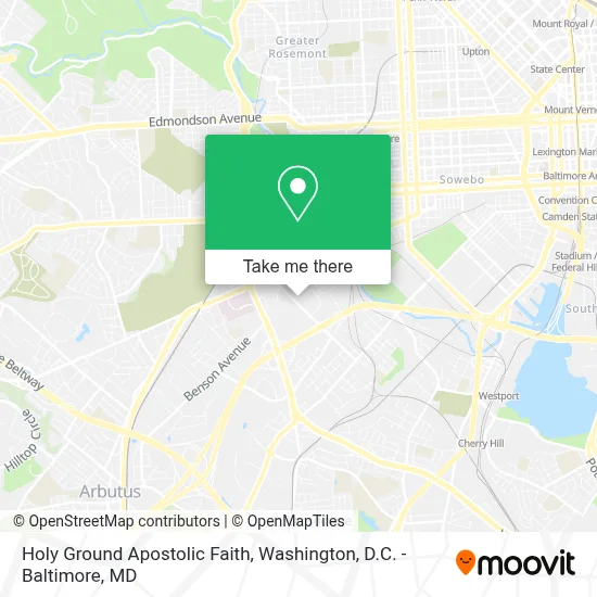 Holy Ground Apostolic Faith map