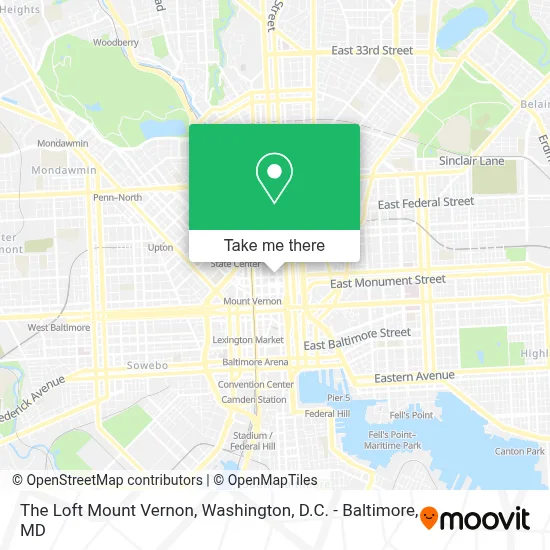 The Loft Mount Vernon map