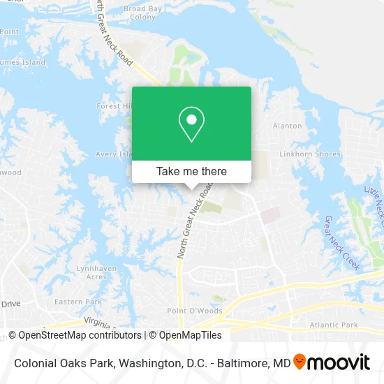 Colonial Oaks Park map