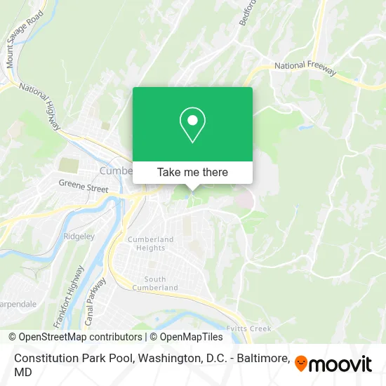 Constitution Park Pool map