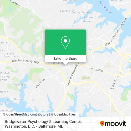 Bridgewater Psychology & Learning Center map