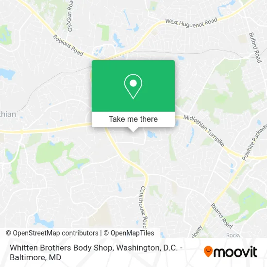 Whitten Brothers Body Shop map