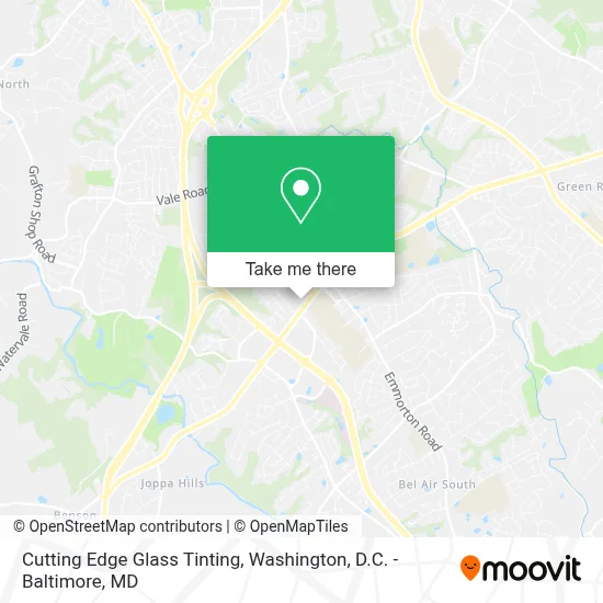 Cutting Edge Glass Tinting map