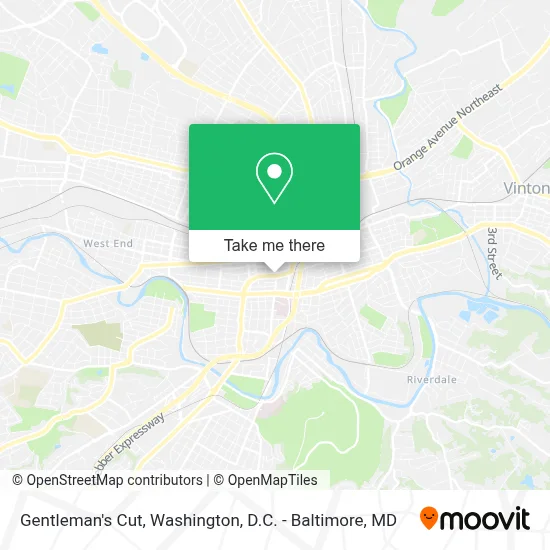 Gentleman's Cut map