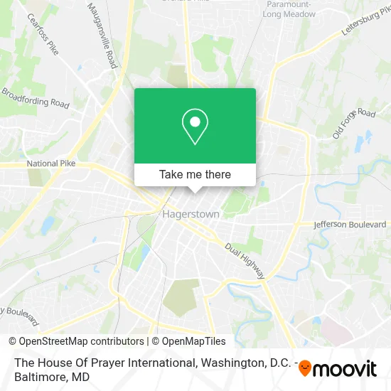 The House Of Prayer International map