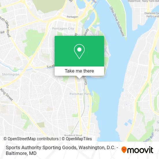 Sports Authority Sporting Goods map