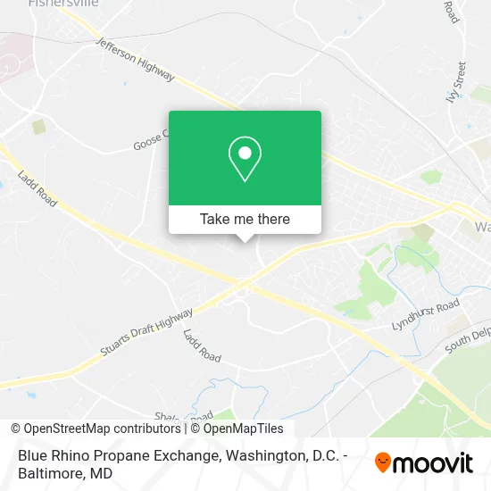 Blue Rhino Propane Exchange map