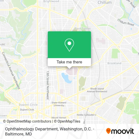 Ophthalmology Department map