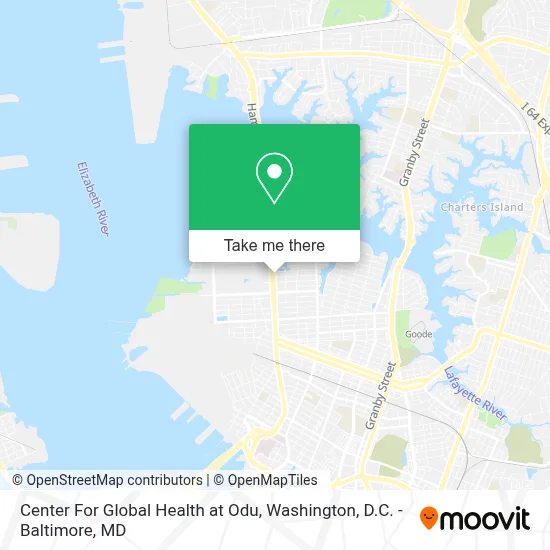 Center For Global Health at Odu map