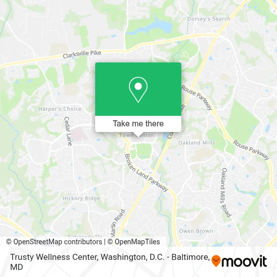Trusty Wellness Center map