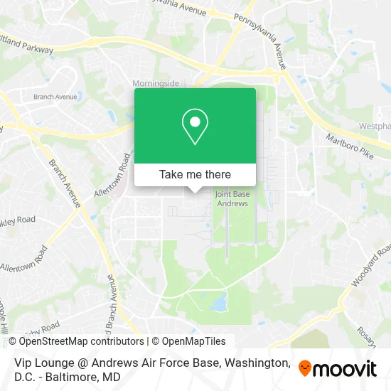 Vip Lounge @ Andrews Air Force Base map
