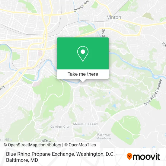 Blue Rhino Propane Exchange map