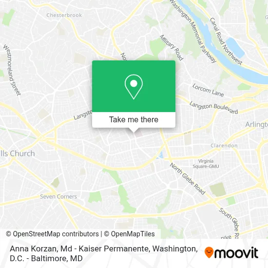 Anna Korzan, Md - Kaiser Permanente map