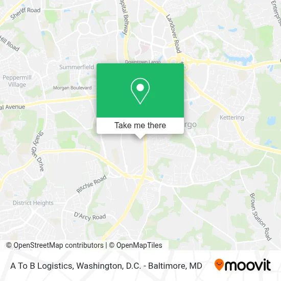 A To B Logistics map