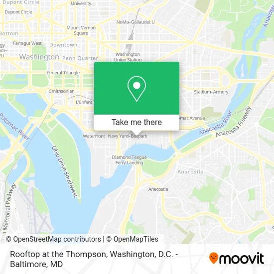 Rooftop at the Thompson map