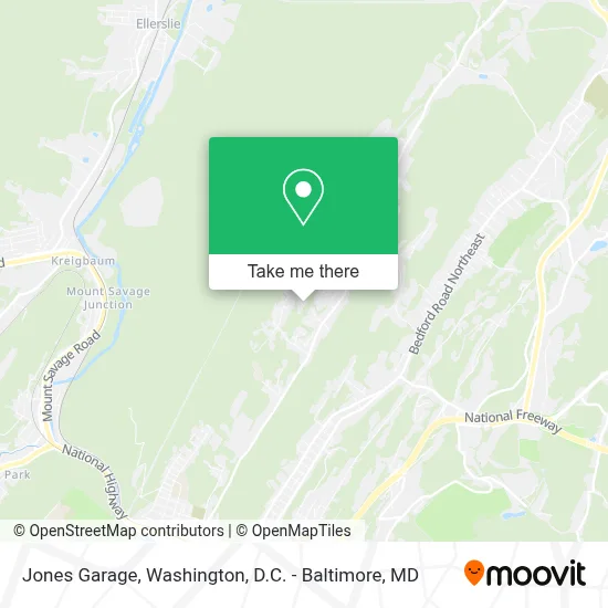 Jones Garage map