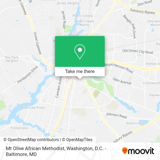 Mt Olive African Methodist map