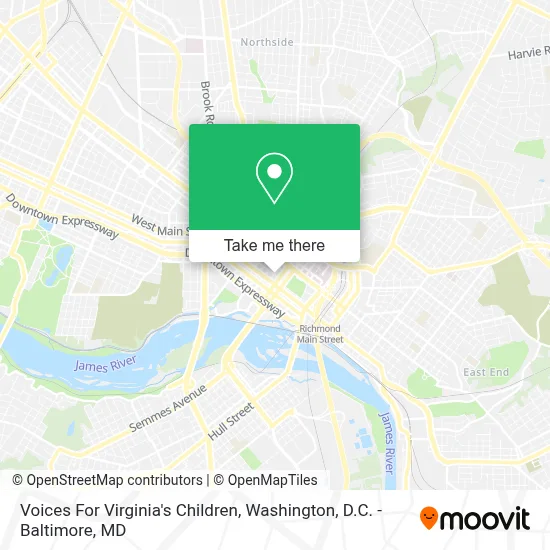 Voices For Virginia's Children map