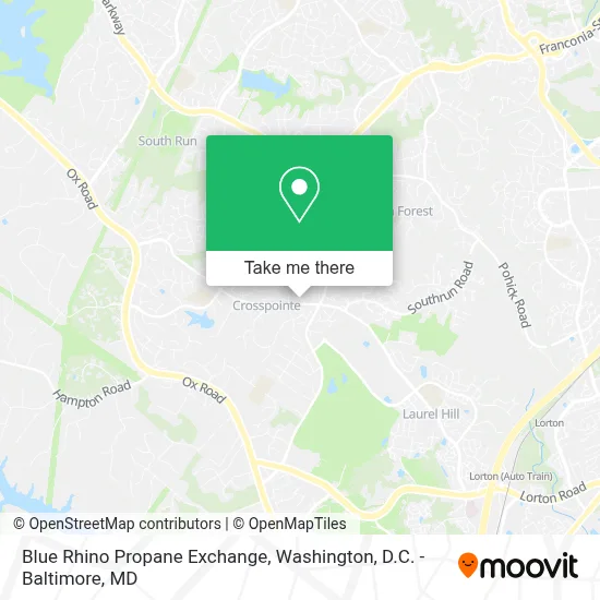 Blue Rhino Propane Exchange map