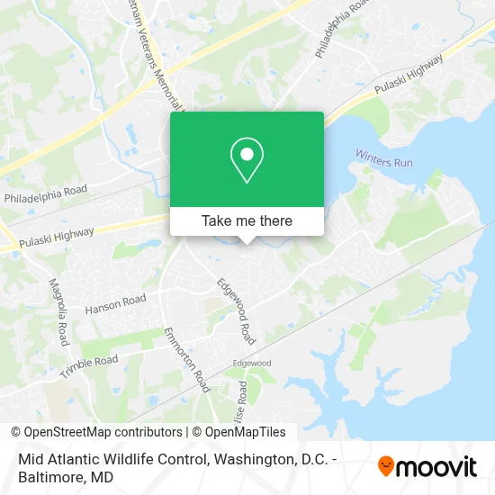Mid Atlantic Wildlife Control map
