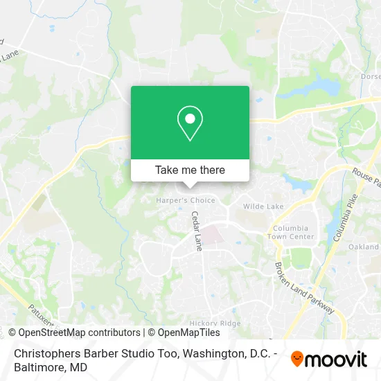 Christophers Barber Studio Too map