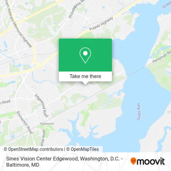 Sines Vision Center Edgewood map