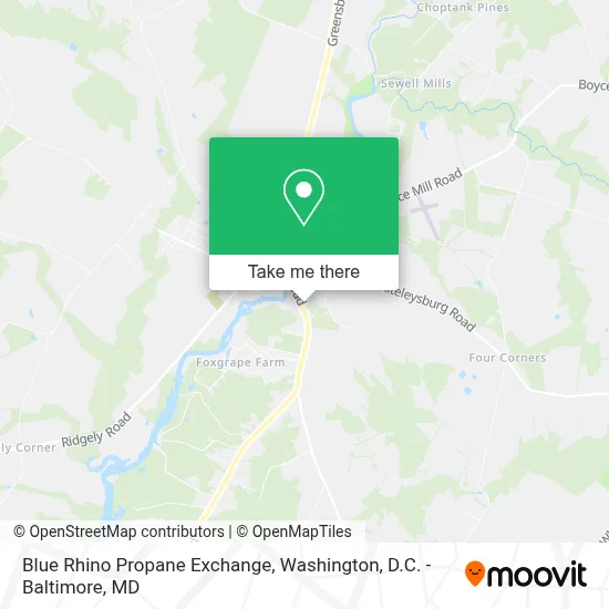 Blue Rhino Propane Exchange map