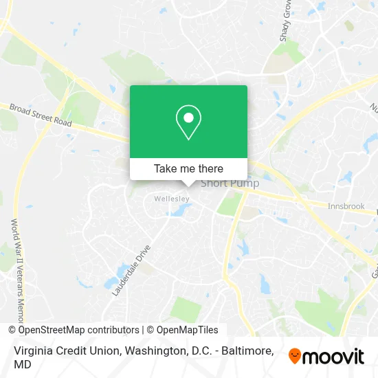 Virginia Credit Union map