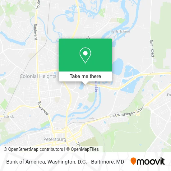 Bank Of America map
