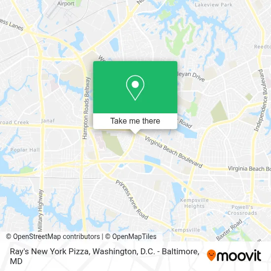 Ray's New York Pizza map