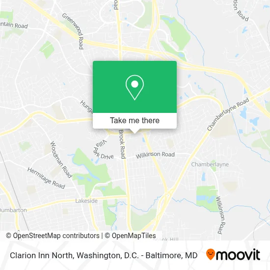 Clarion Inn North map