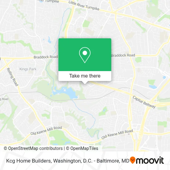 Kcg Home Builders map