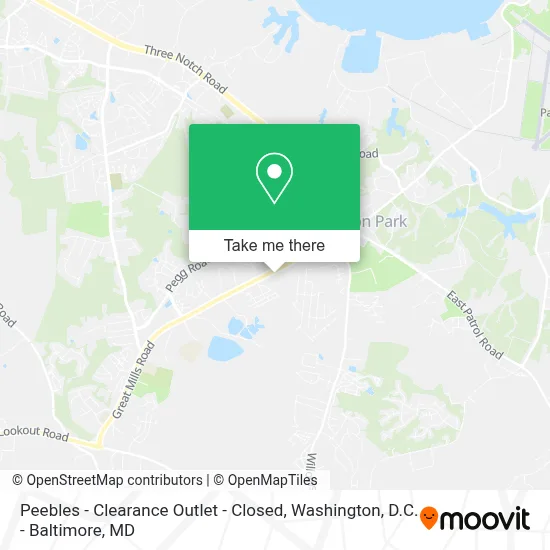Peebles - Clearance Outlet - Closed map