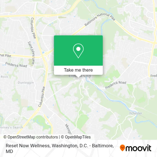 Reset Now Wellness map