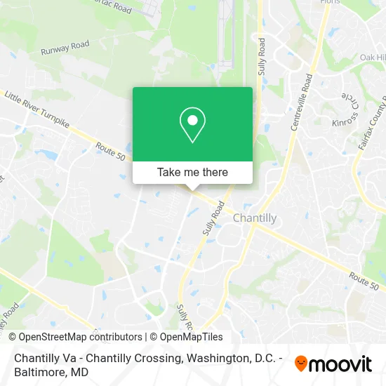 Chantilly Va - Chantilly Crossing map