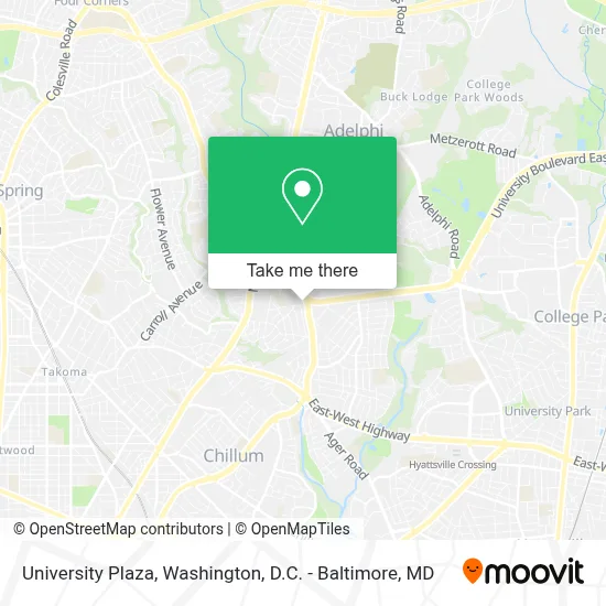 University Plaza map