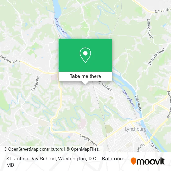 St. Johns Day School map