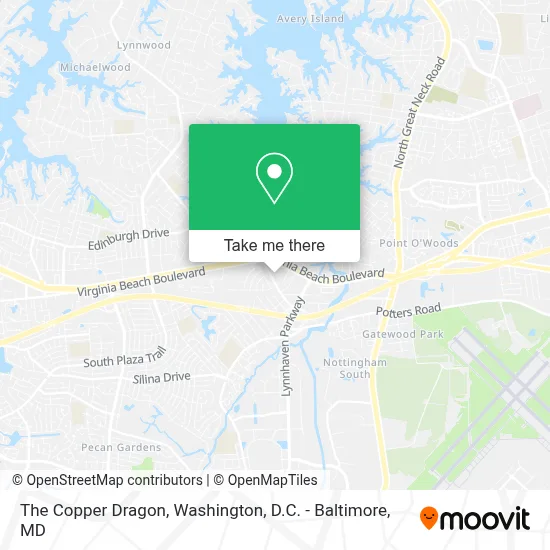 The Copper Dragon map