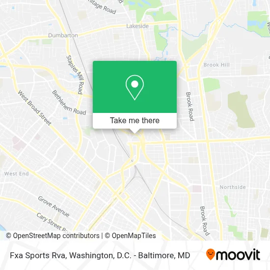 Fxa Sports Rva map