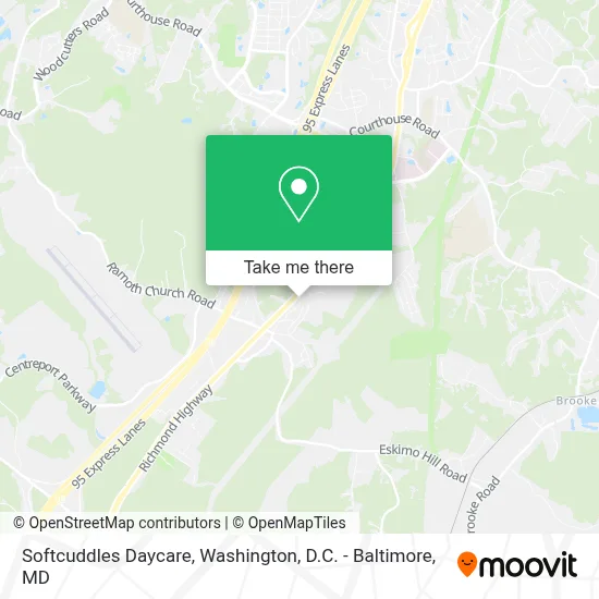 Softcuddles Daycare map