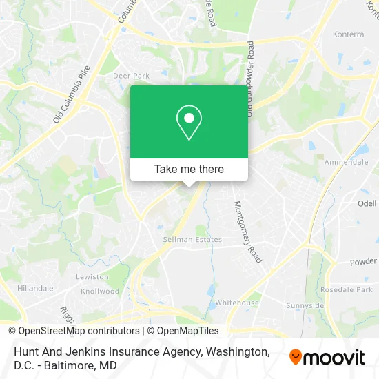 Hunt And Jenkins Insurance Agency map