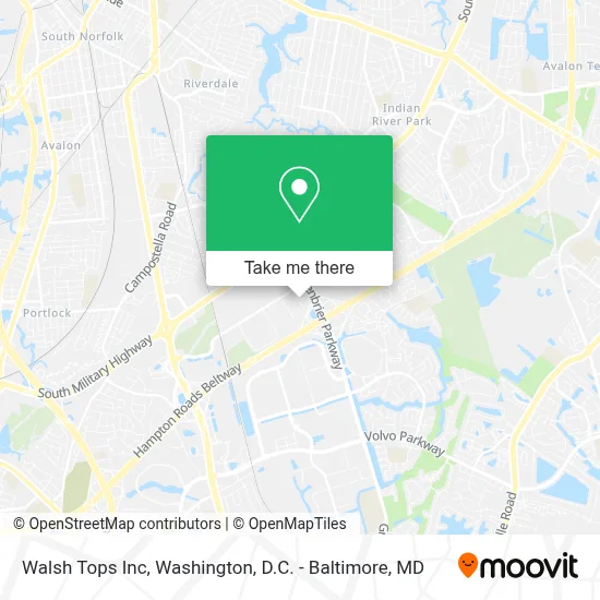 Walsh Tops Inc map