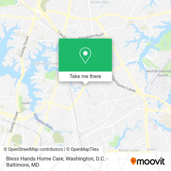 Bless Hands Home Care map