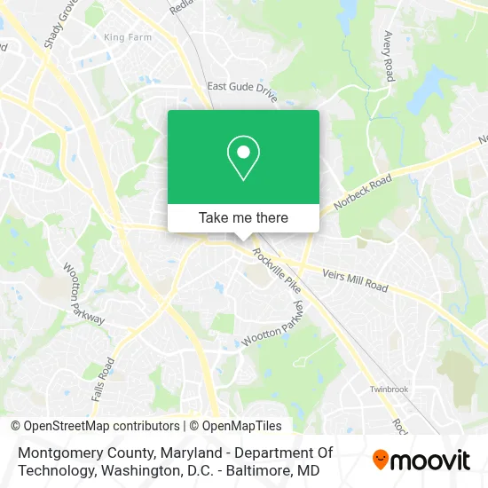 Montgomery County,  Maryland - Department Of Technology map