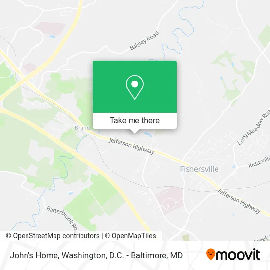 John's Home map