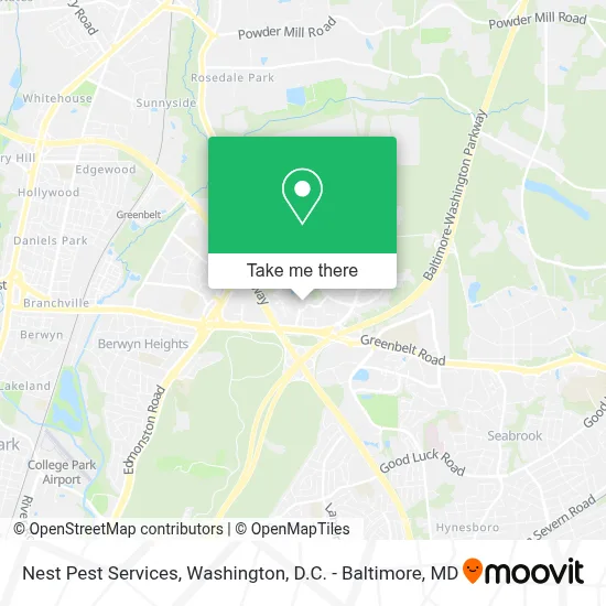 Nest Pest Services map