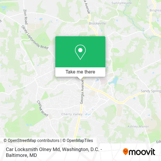 Car Locksmith Olney Md map