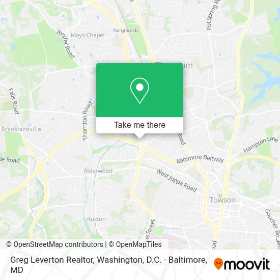 Greg Leverton Realtor map